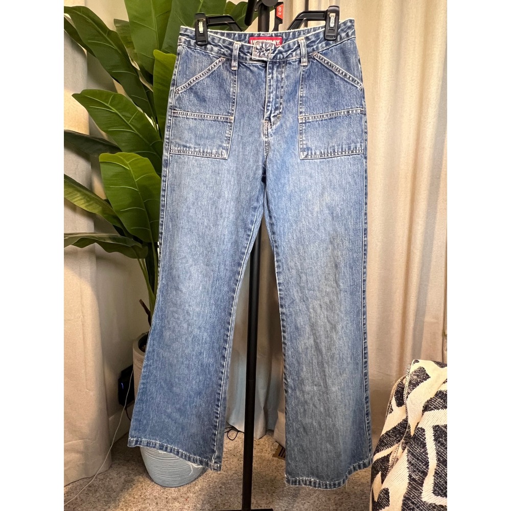 Unionbay Vintage 90s Carpenter Jeans Medium Wash Straight Leg Womens 7 Cotton